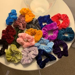 Scrunchy, jewelry, and sticker pack